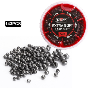 盒装 开口咬铅143pcs矶钓路亚配重铅坠路亚铅盒配重铅铅坠跨境热销