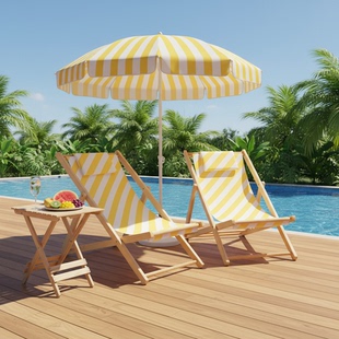 户外折叠躺椅露营便携式可躺椅子沙滩椅野餐座椅Beach Deck Chair