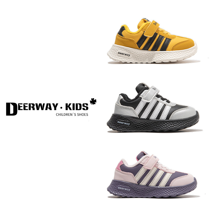 德尔惠儿童鞋男童加绒运动鞋女童冬季保暖防滑休闲鞋学生跑步鞋