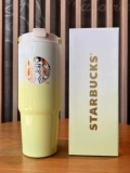 Starbucks 2023 Зимний фестиваль нового продукта Meng Pet Series 820ml Pink Purple Gradient Double Drink Cup Cup