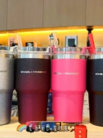 Starbucks, черный темно-фиолетовый синий стакан из нержавеющей стали, градиент