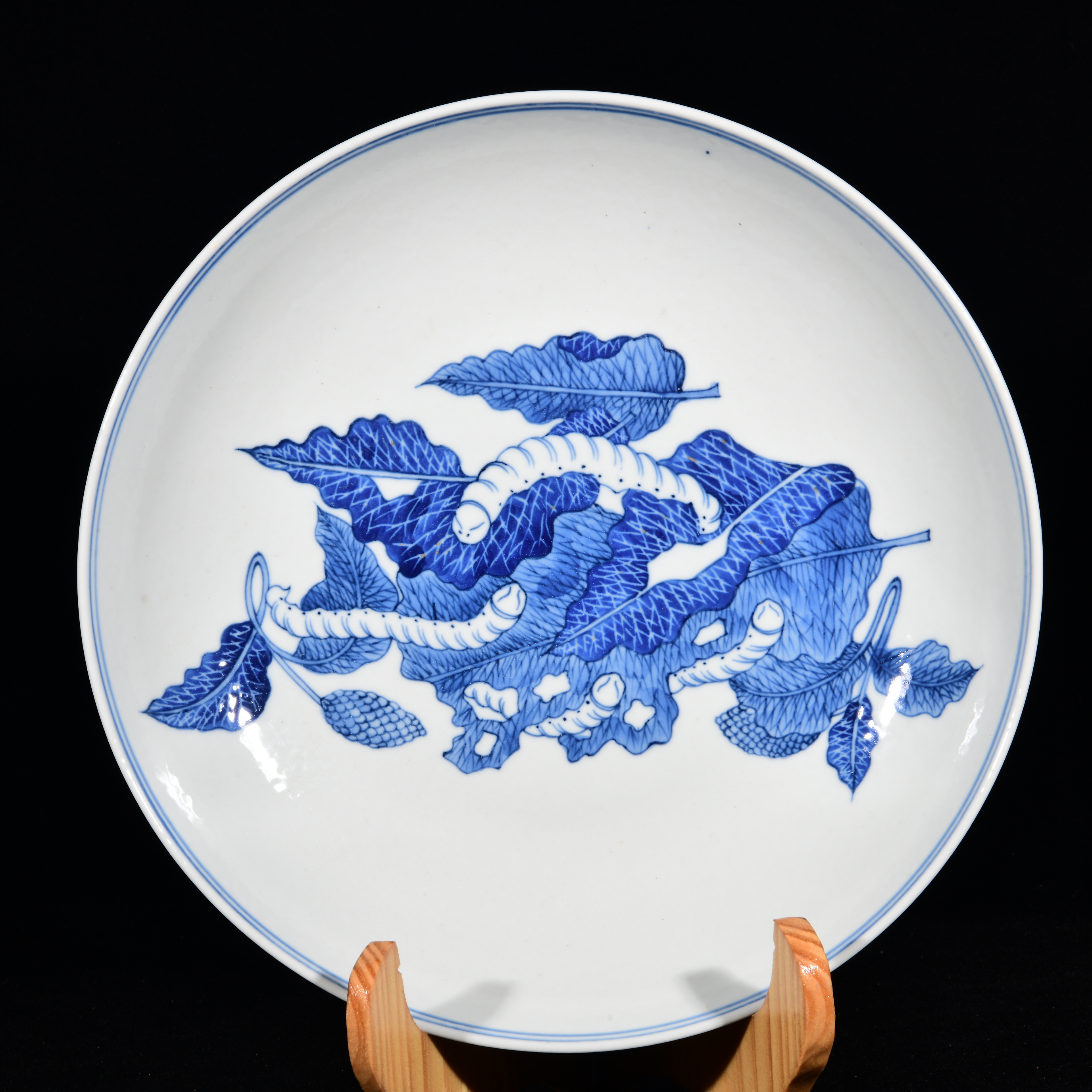 民国青花江西瓷业公 款蚕食茶盘