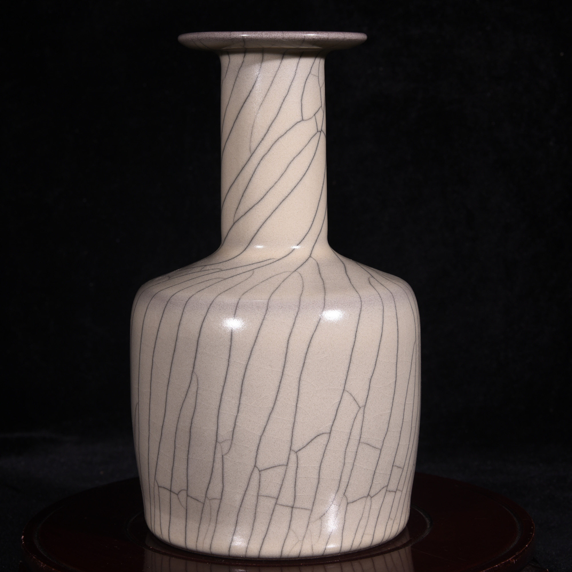 大宋黄釉官窑罗斯柴尔德火漆印纸槌瓶