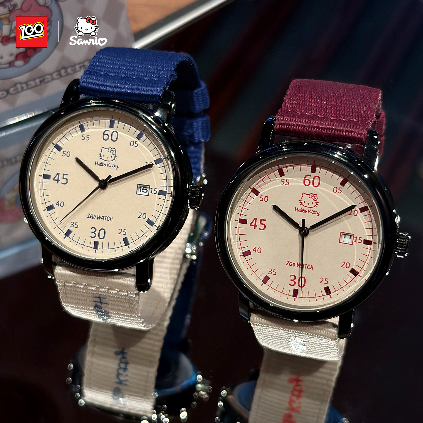 正港hellokitty凯蒂猫手表女款初高中学生儿童只看时间考试石英表