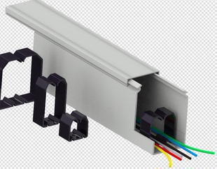 低烟无卤配线槽PC+ABS环保阻燃耐高低温电箱柜走线风能核电行线槽