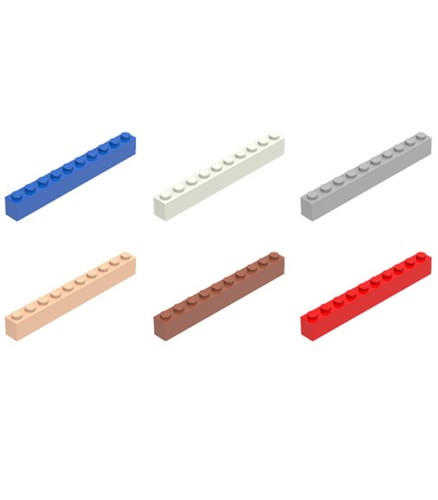 MOC零件1x10基础板配件零件拼装拼插益智玩具6111
