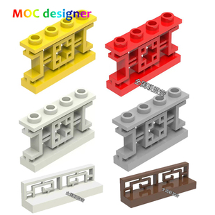 小颗粒积木MOC第三方开模中国古代栏杆新款清朝明朝皇宫建筑配件