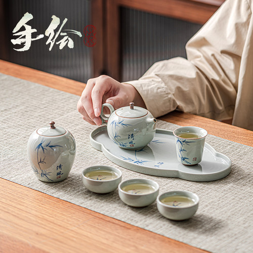 国潮风手绘釉下彩，品质保证