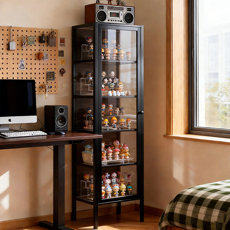 手办展示柜谷子痛柜积木娃娃落地书柜防尘收纳客厅飘窗夹缝小书架,住宅家具,家用陈列柜,淘宝优惠券,粉丝福利购,淘宝优惠卷