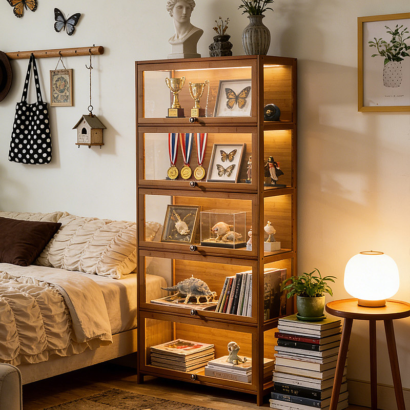 手办展示柜亚克力陈列模型展示架盲盒摆件收纳非玻璃柜防尘家用,住宅家具,家用陈列柜,淘宝优惠券,粉丝福利购,淘宝优惠卷