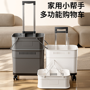 买菜小拉车便携购物车家用老人轻便折叠取快递手拉拖车拉杆小推车