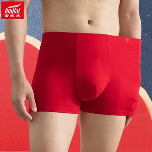 本命年大红色结婚裤 2条 鸿运肥佬加肥加大码 内裤 头8177 富妮来男士