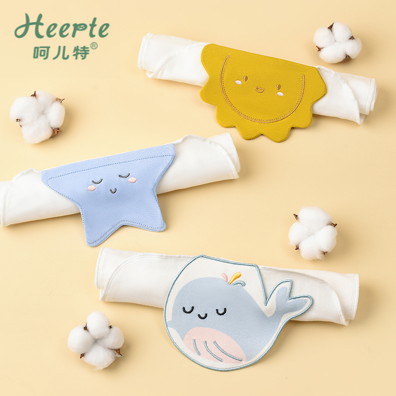 呵儿特刺绣吸汗巾纯棉纱布垫背巾