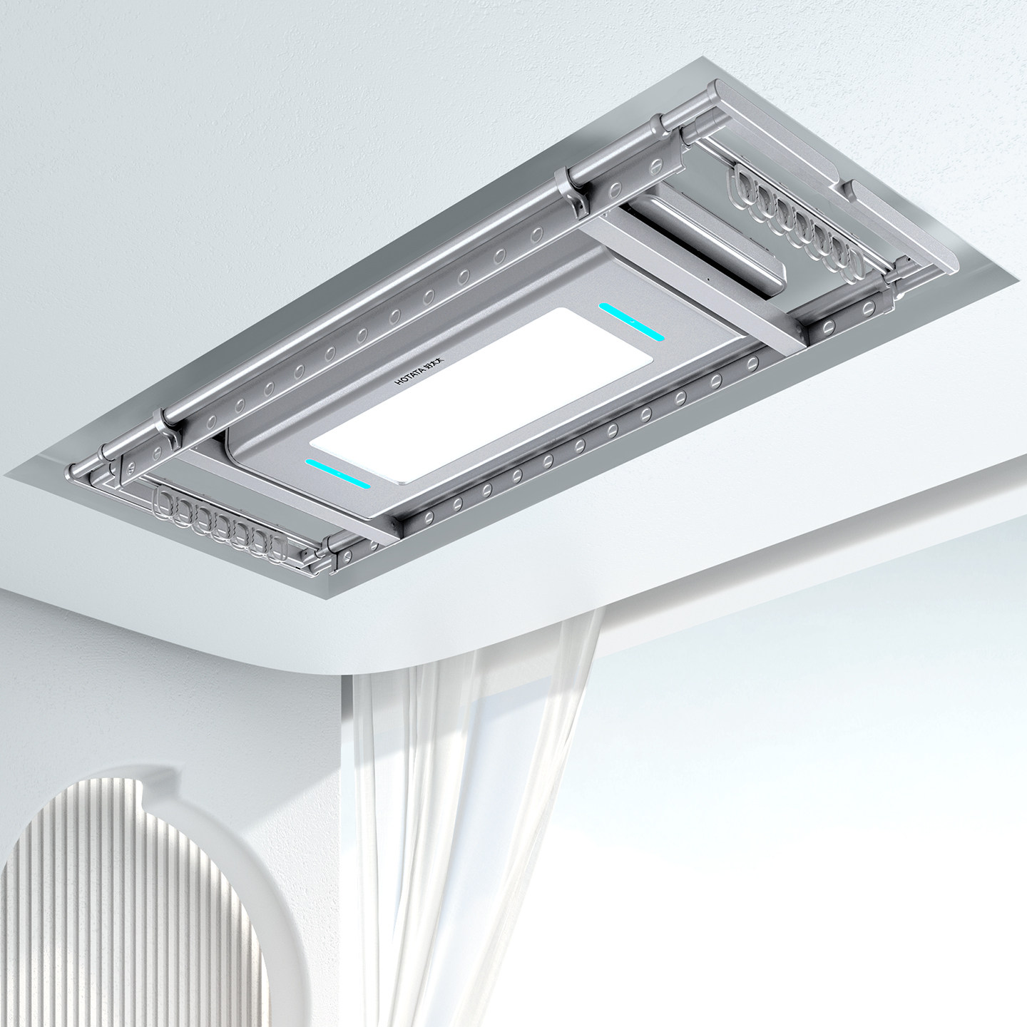 【政府补贴】好太太隐形电动晾衣架智能升降室内阳台家用自动衣杆