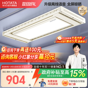 好太太电动晾衣架超薄隐形家用阳台升降智能晾衣杆 政府补贴