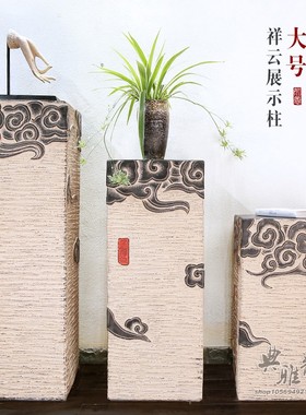 工艺新中式风民宿客栈祥云装饰柱