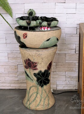 工艺办公室商铺树脂风水喷泉假山