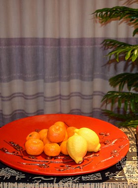 茶庄仿古风创意树脂托盘