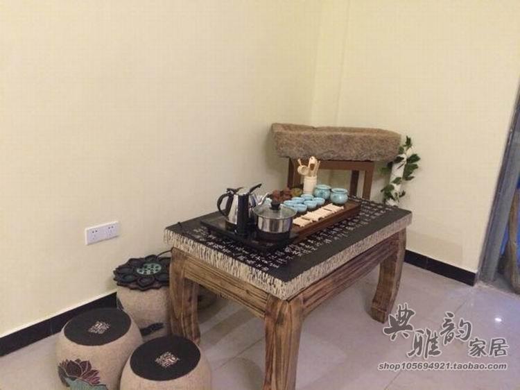 树脂工艺品摆件客栈兰亭序茶几