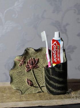 中式风仿古摆件卫浴树脂工艺品