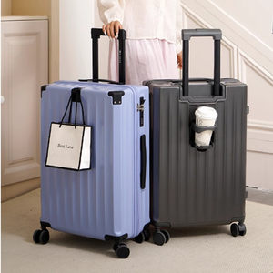 璐璐凯帝拉链拉杆箱高颜值多功能简约时尚百搭新款超静音万向轮