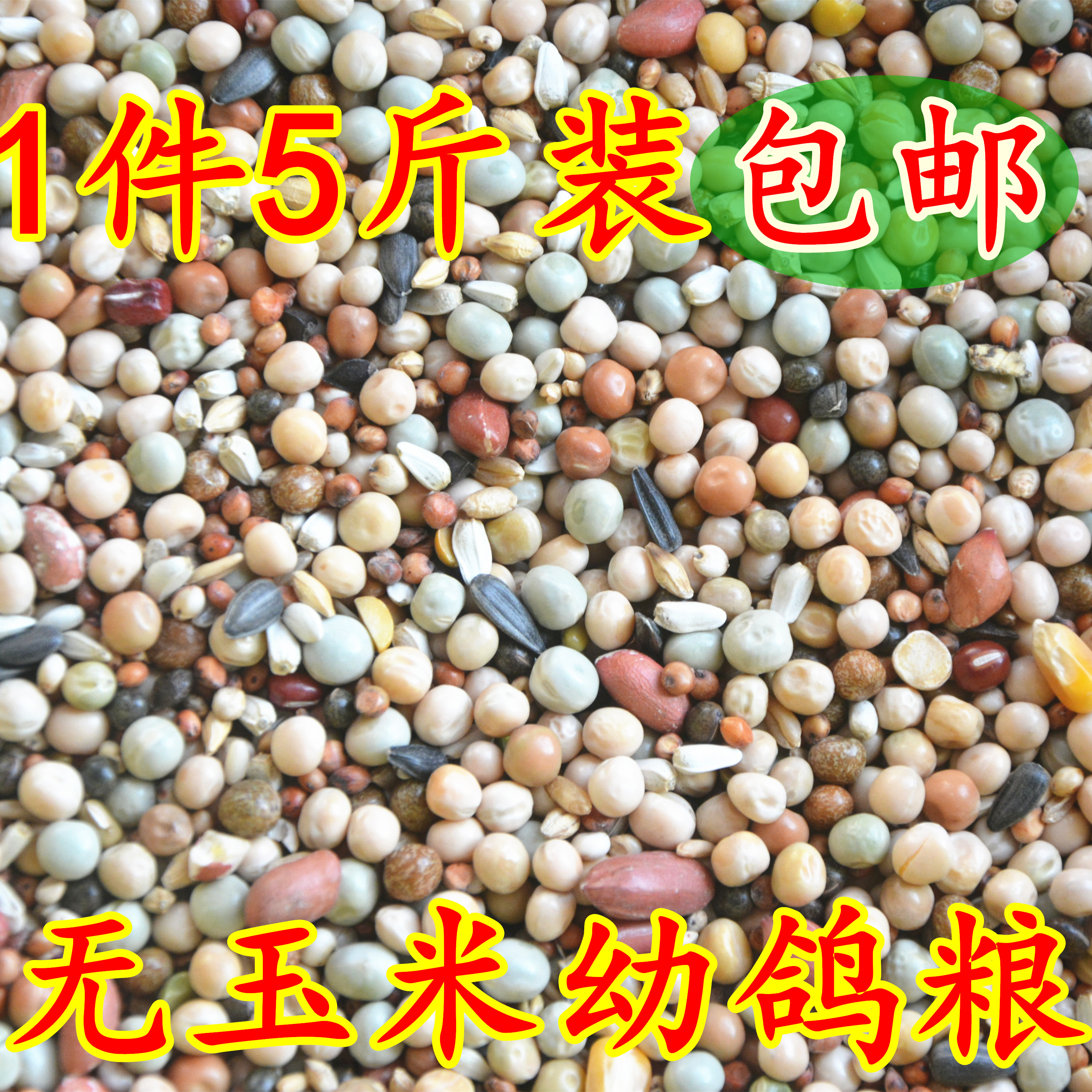 特a级鸽粮无玉米幼鸽肉鸽观赏鸽