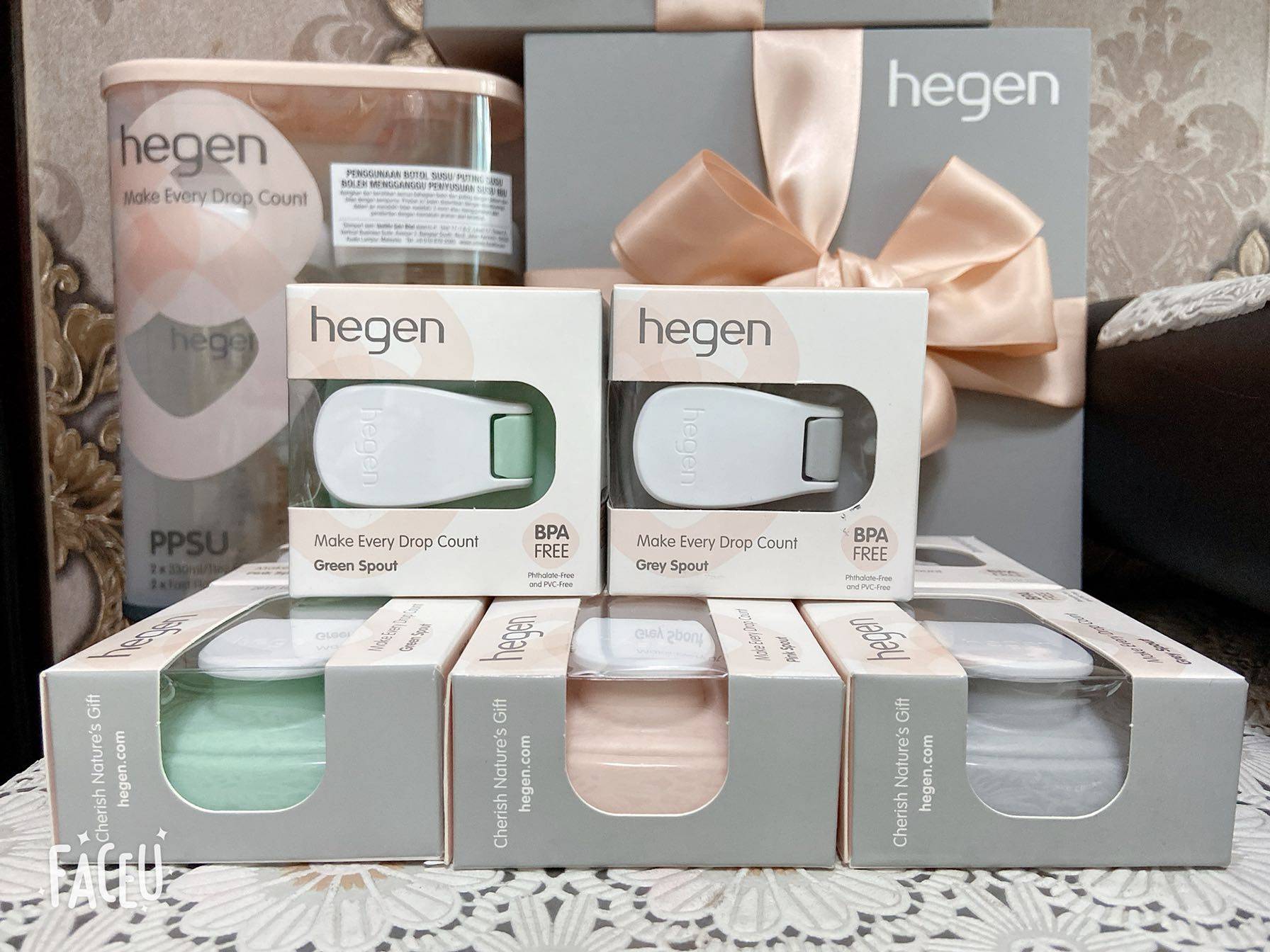 hegen水杯盖瓶领储物盖配件宽口多功能奶瓶盖喝水杯盖