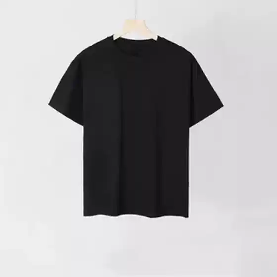 Pure Cotton Round Neck Short Sleeve T-Shirt 483051 E