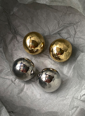 欧美设计铜镀24k金夸张耳环耳钉