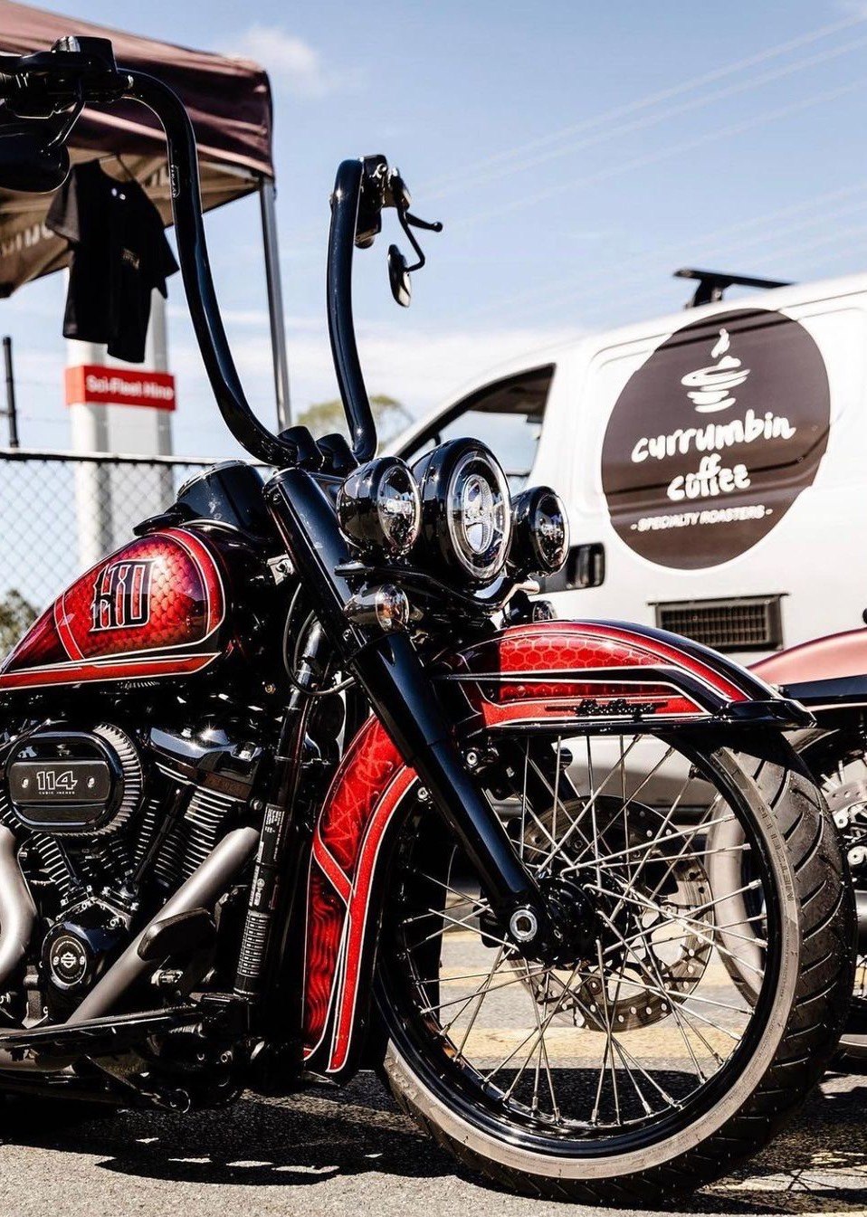 carlini哈雷匪帮继承者豪雅路王高把18寸16寸1.5粗cholostyle改装