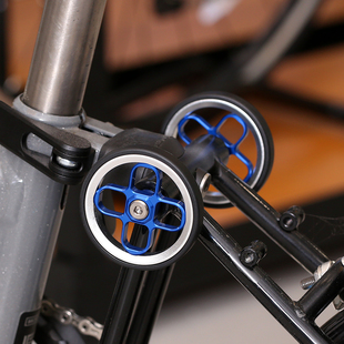 HH Innovation 小布易行轮 65mm DT双色系列 折叠车用推行轮停车