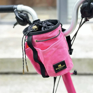 适用brompton小布大行折叠自行车HK配件防水储物挂车头包水壶包