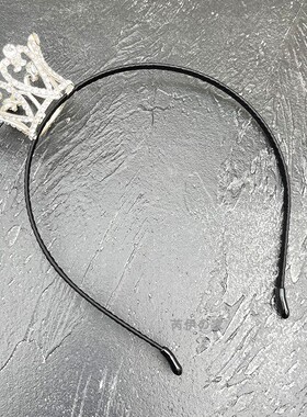 韩国原装进口女童可爱荧光色圆形简约细发箍 珍珠亮钻生日头饰