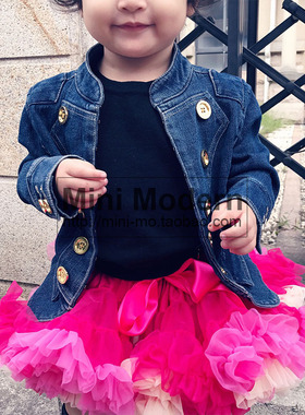 英国原装进口Angel's Face春秋女童拿破仑牛仔长袖外套天鹅绒卫衣