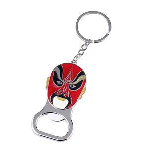 脸谱开瓶器国风国粹京剧戏剧钥匙扣挂件多功能定制纪念礼品创意