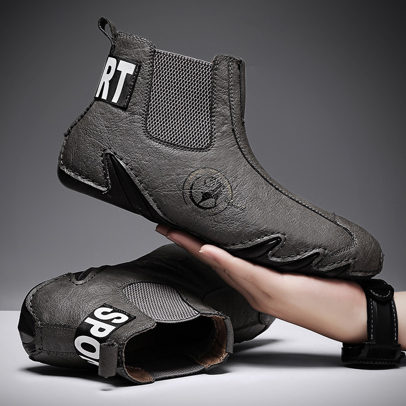 男鞋2025新款冬季户外运动工作上班工地干活防滑防水一脚蹬劳保鞋,流行男鞋,单鞋,淘宝优惠券,粉丝福利购,淘宝优惠卷