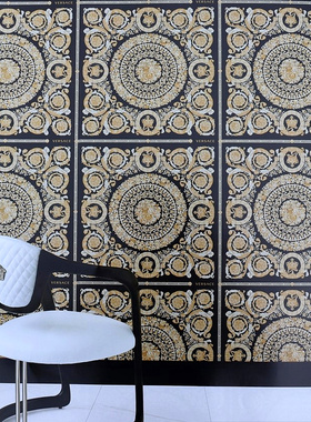 德国进口新中式大圆圈背景墙壁纸37055-1 37055-2 37055-3 -4 -5