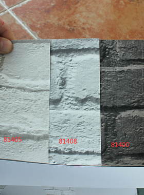 美国进口卡尔罗宾逊17灰白色砖头墙纸壁纸CR81400 81405 81406