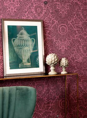 比利时进口墙纸大马士革风格卧室壁纸80050 80051 80052 80053