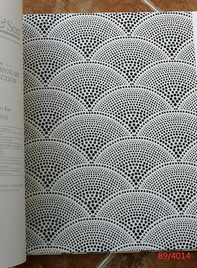 英国cole&son墙纸现代白色,黑颜色鱼鳞图案墙纸89/4014 4015 4019