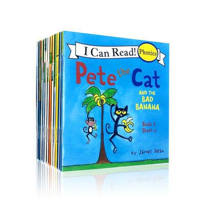 I Can Read Phonics系列pete the cat 自然拼读皮特猫 口袋书12册