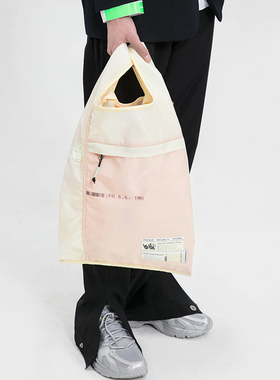 theMADHATcher「安全气囊」环保杂物袋大容量手提袋米白潮酷