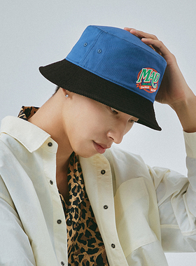 theMADHATcher「美味出彩」渔夫帽拼色字母显脸小复古灯芯绒