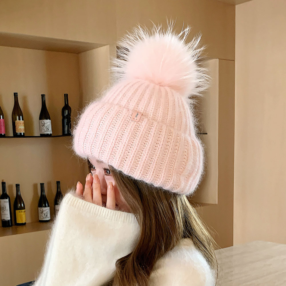 新品兔毛针织帽女秋冬时尚皮草帽子貉子毛大球护耳保暖毛线帽,服饰配件/皮带/帽子/围巾,帽子,淘宝优惠券,粉丝福利购,淘宝优惠卷
