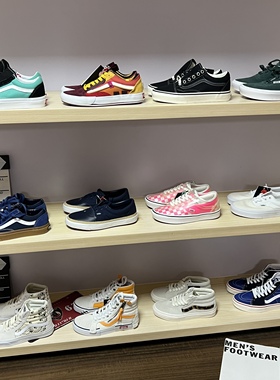 [断码清仓35码2]VANS Sk8白色高帮翻毛板鞋低帮耐磨VN0A32QG42S