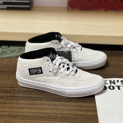 vans滑板鞋男女款中帮车缝线vans