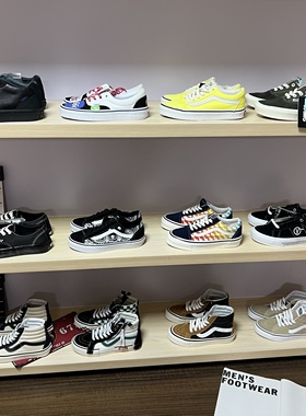 [断码清仓35码3]VANS SK8安纳海姆黑色高帮低帮板鞋VN0A38GF4UJ