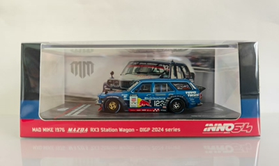 Inno合金1:64仿真模型RX-3旅行版D1GP漂移赛改装适用于马自达GTR