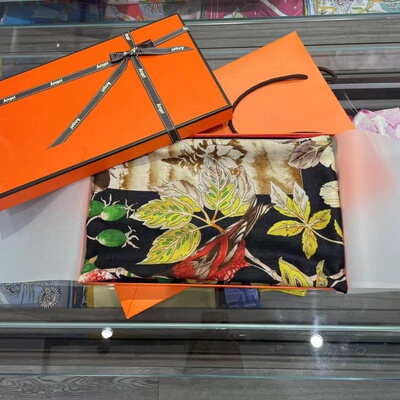 桑蚕丝真丝羊毛围巾礼盒