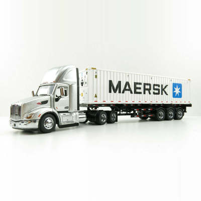 DM 1/50货柜车Peterbilt 579 彼特彼尔特拖头美式卡车集装箱模型
